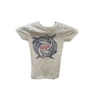 NWT Del Sol White Alaska T-Shirt Youth size XS